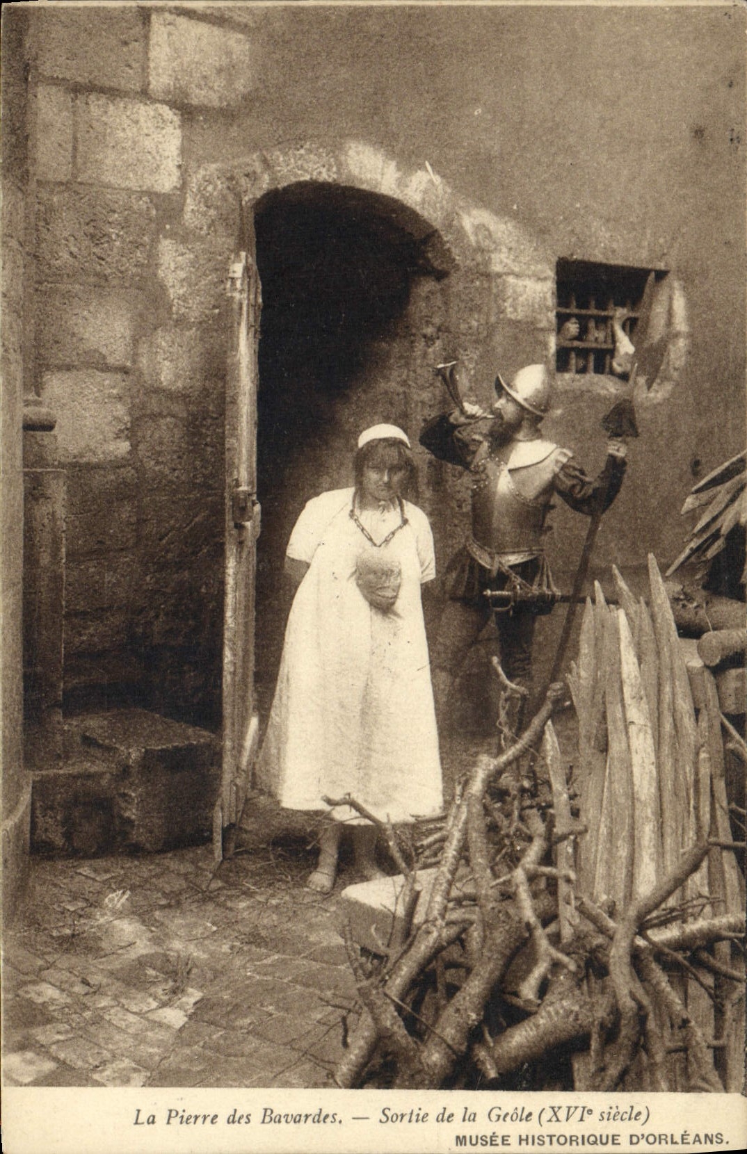 VINTAGE POSTCARD Prison stone of the chatter boxes Left the Jail Museum of Orleans