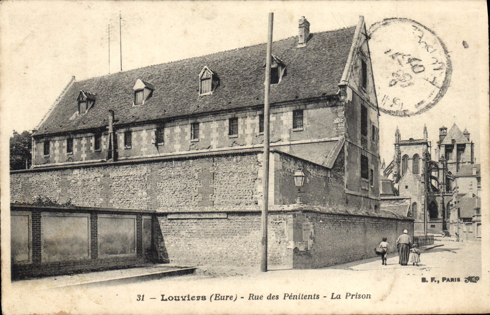CPA Prison Louviers Rue des Penitents La prison