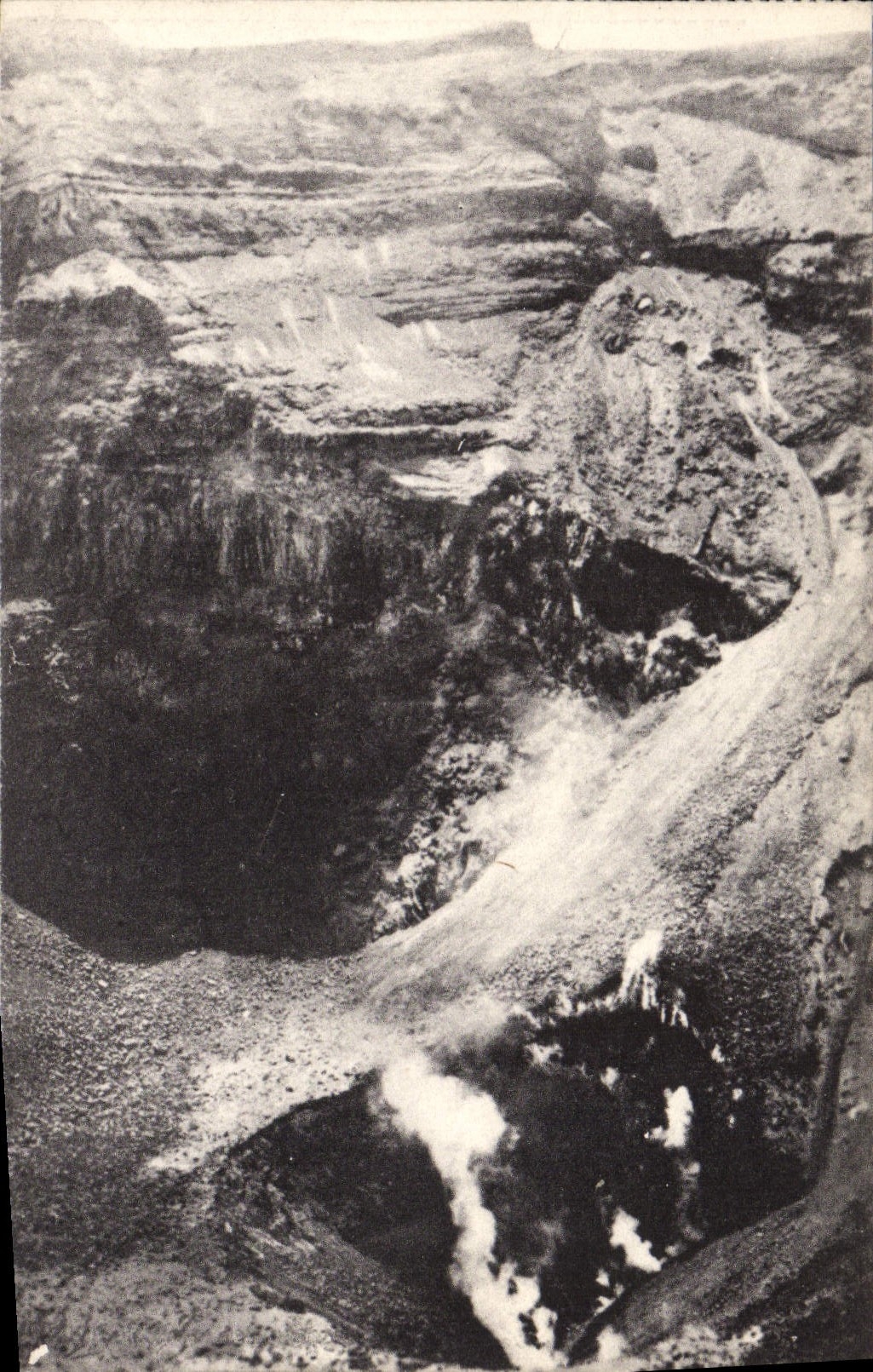 CPA Volcan Vesuvio Interno del cratere