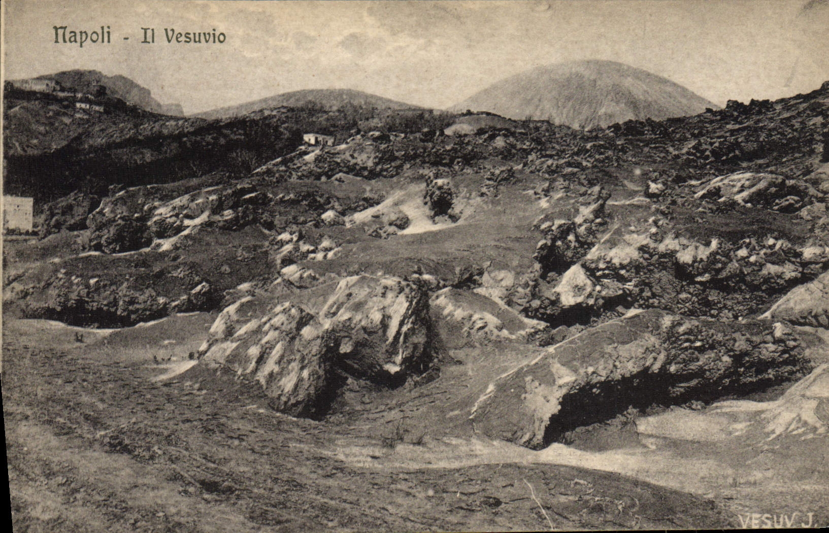 VINTAGE POSTCARD Napoli Volcano It Vesuvio