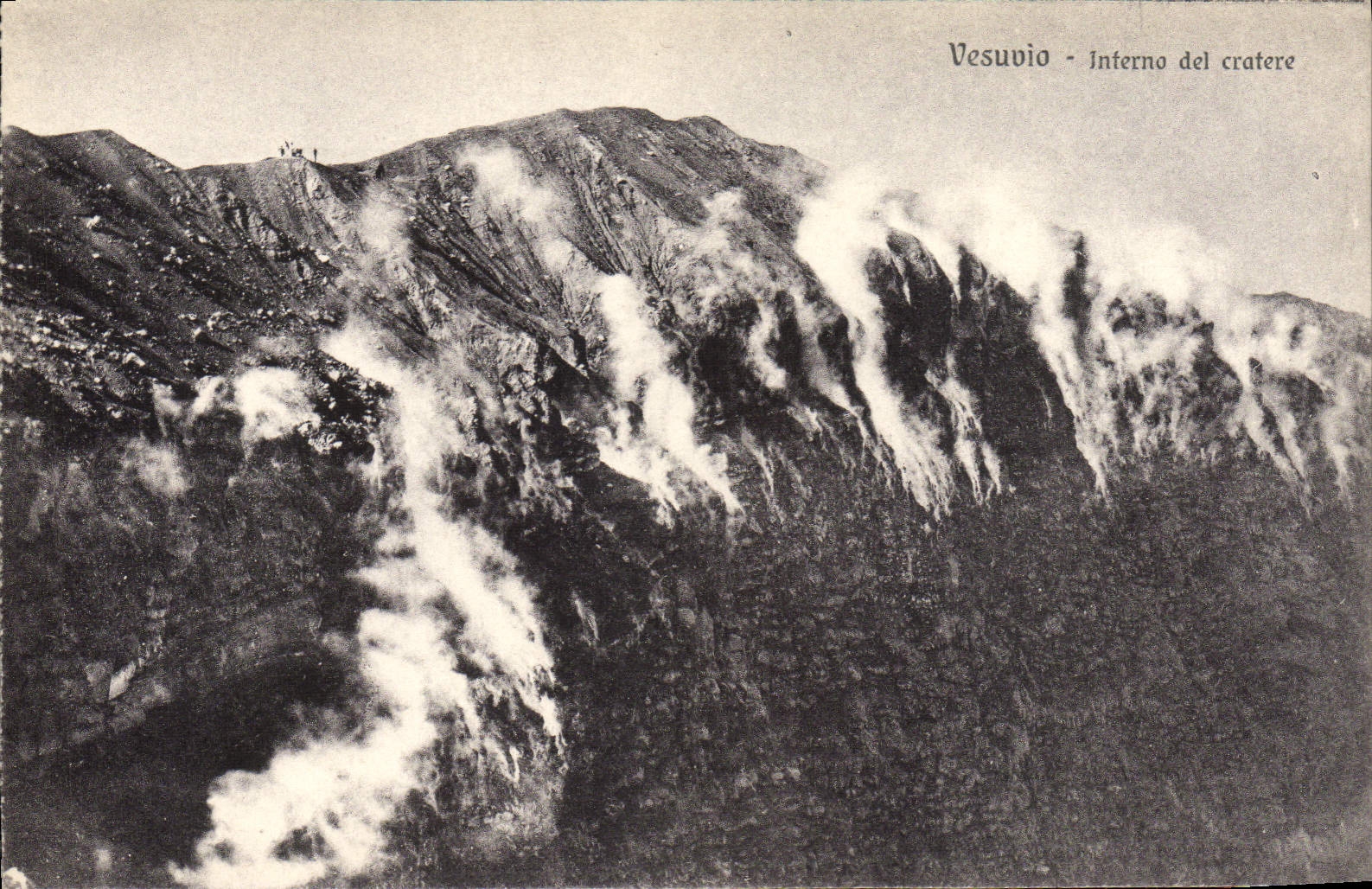 CPA Volcan Vesuvio Interno del cratere