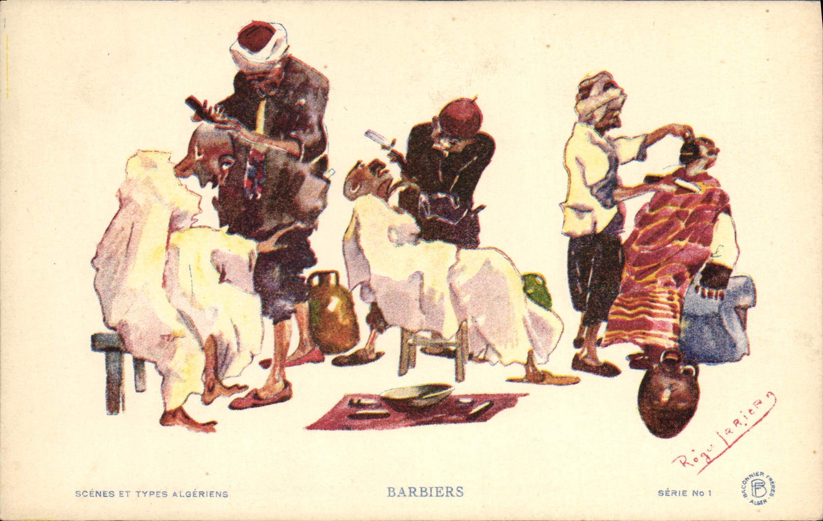 CPA Barbiers Coiffeur Perruquier 
