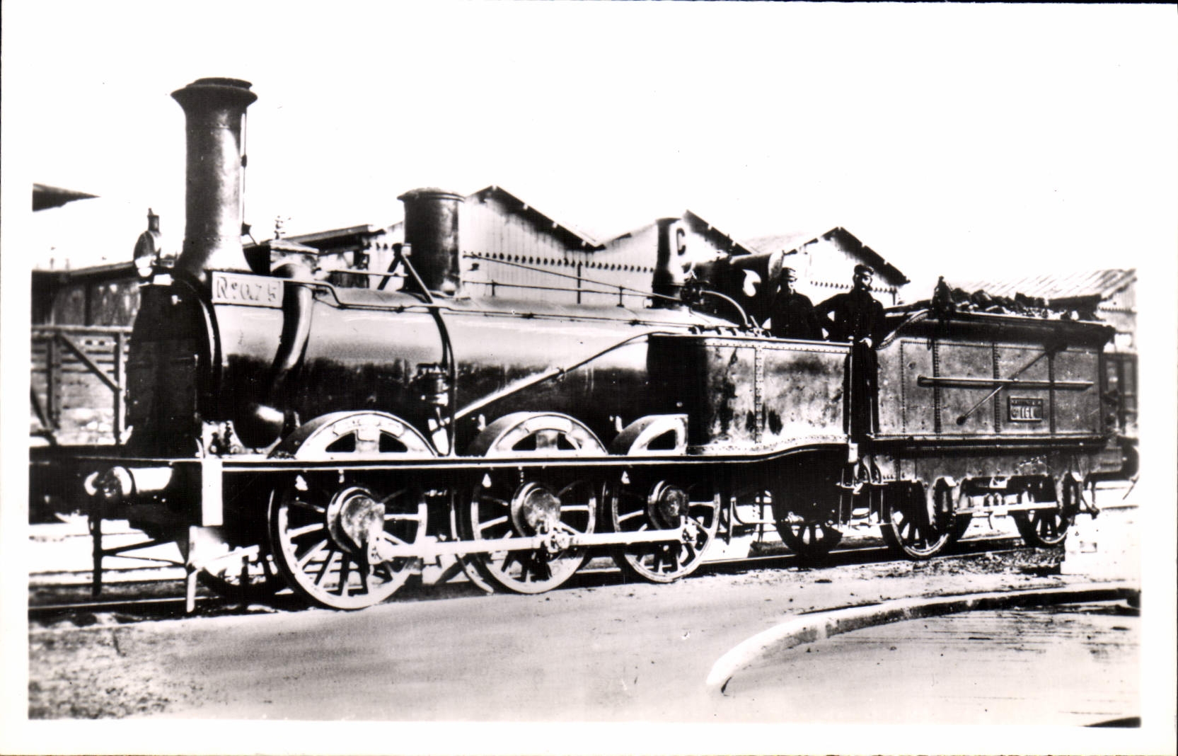 VINTAGE POSTCARD Train Engine 0 75 Carniole Serie 0 63 has 0120 of the Company of the East Cail and Co