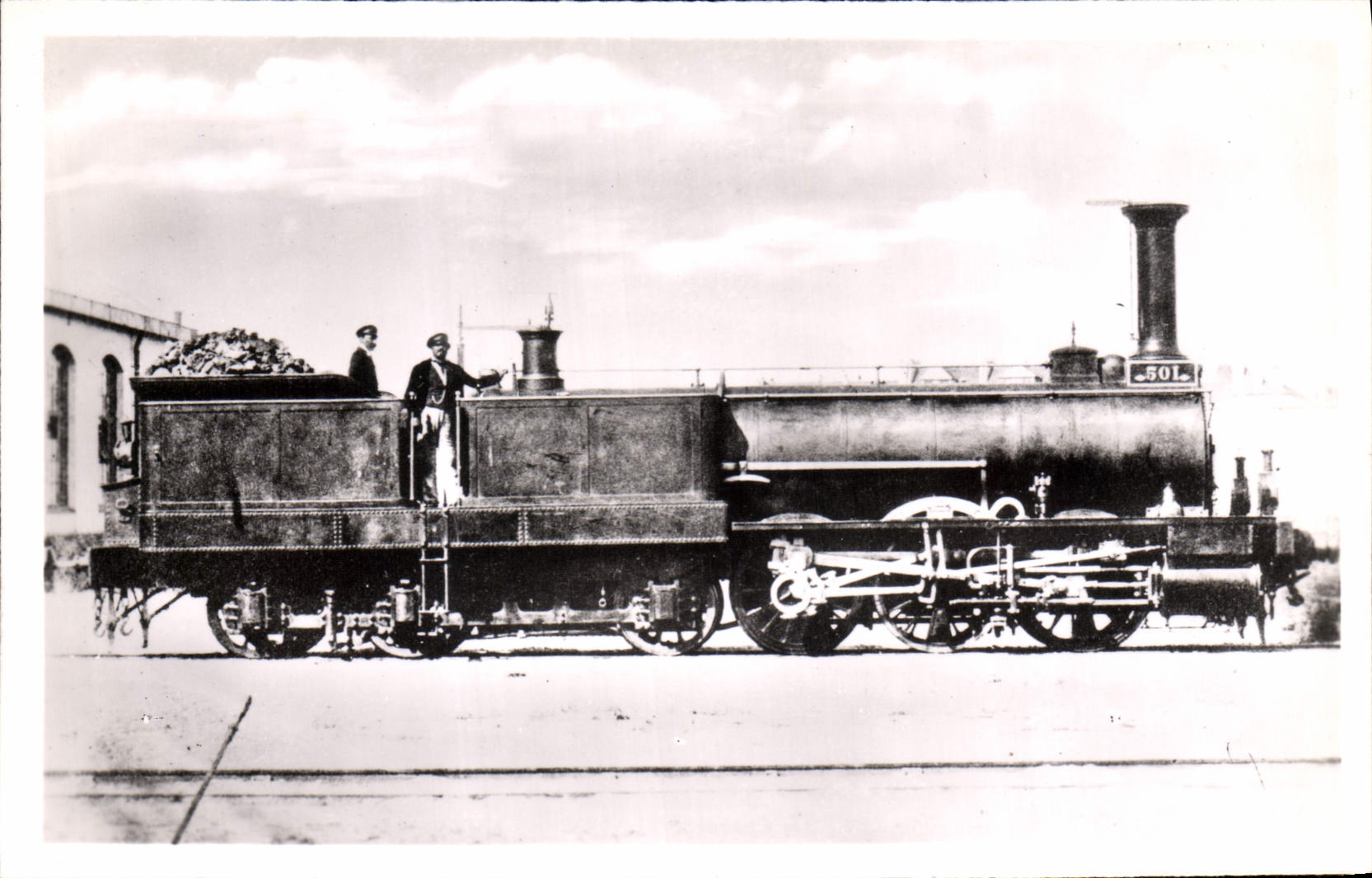 CPA Train Locomotive 501 Systeme Engerth de la Cie PLM Schneider