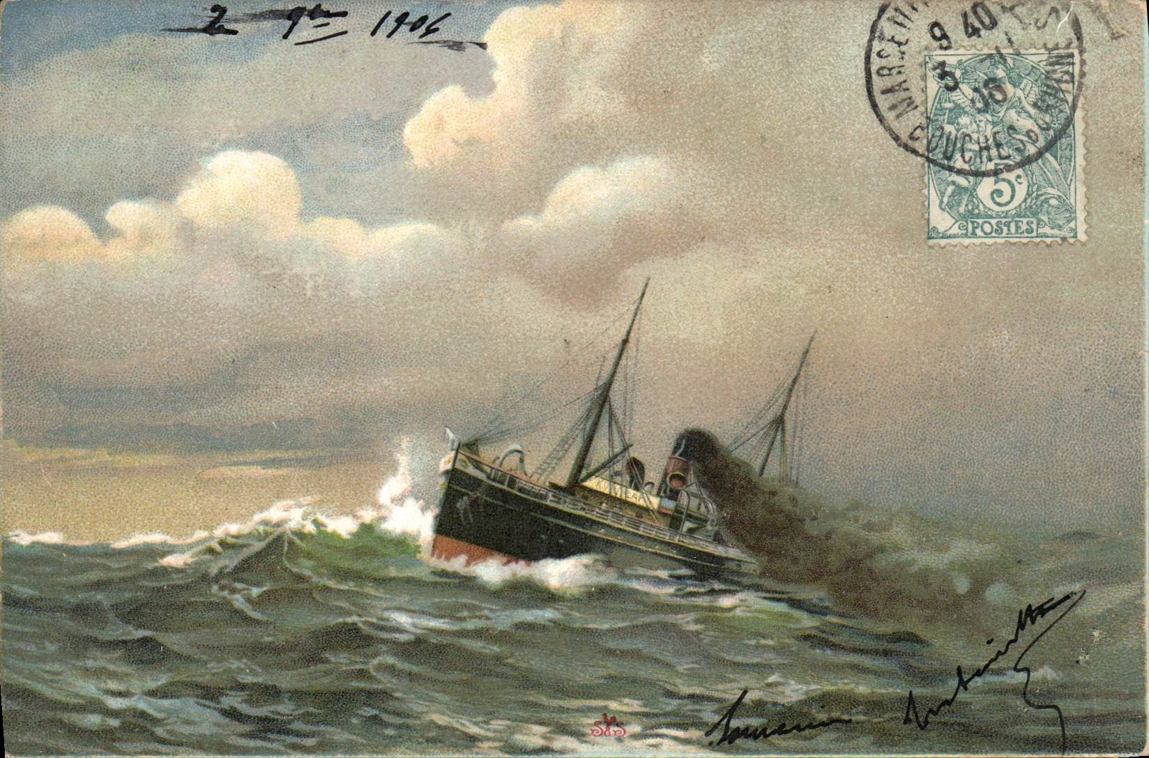 CPA Bateau 