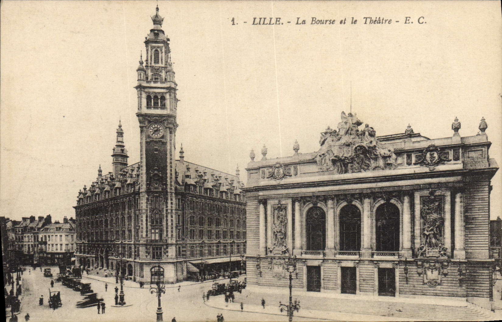 CPA Lille La Bourse et le Theatre 