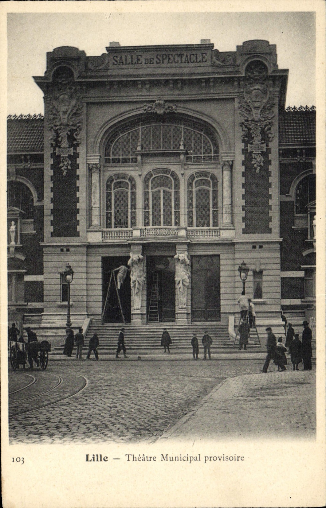 CPA Lille Theatre municipal provisoire