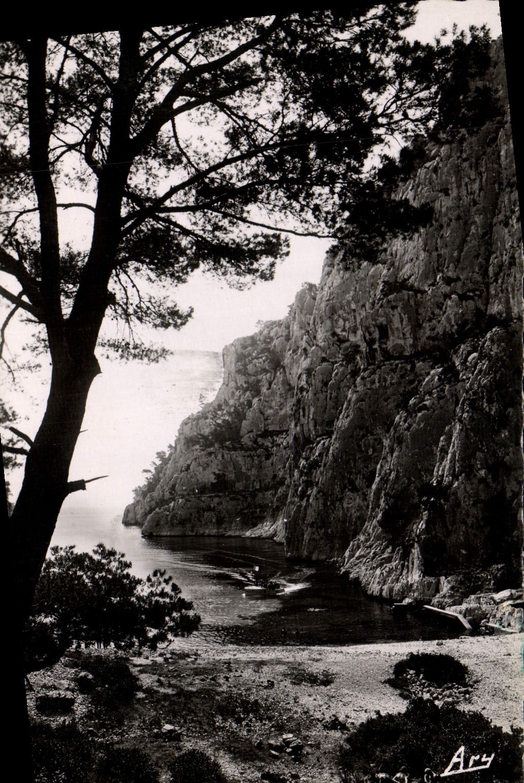 MODERN CARD Cassis sur Mer Escaped on the creek from In Vau