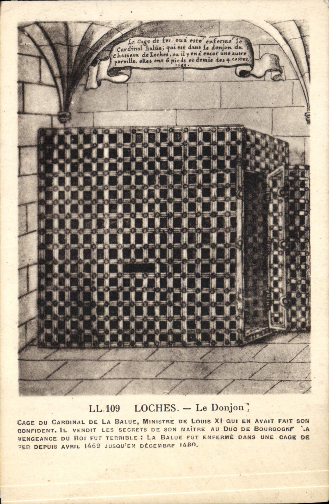 CPA Loches Le Donjon Cage du cardinal de la Balue 
