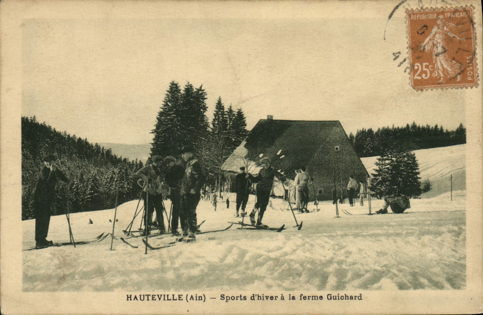 CPA Sports d'hiver Ski Hauteville Sports d'hiver a la ferme Guichard
