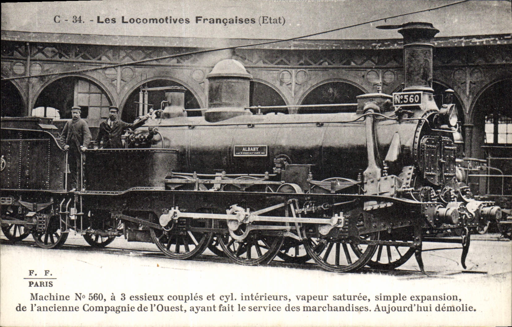 CPA Train Locomotive Machine 560