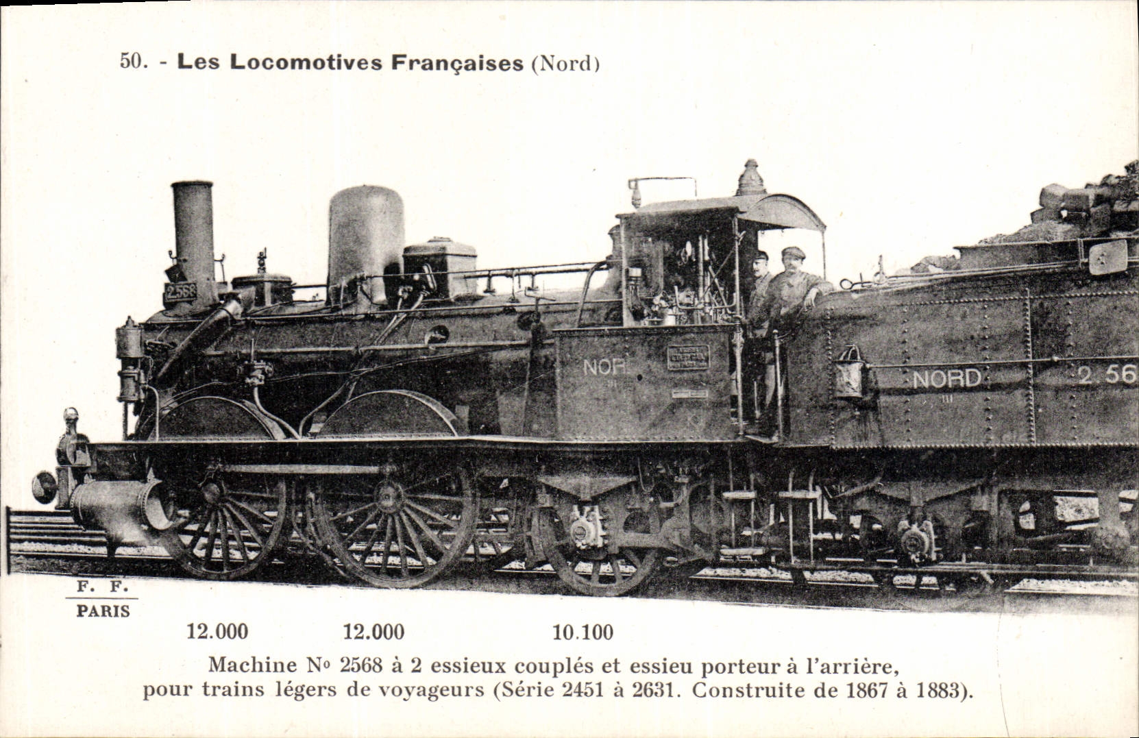 VINTAGE POSTCARD Train Engine Machine 2568