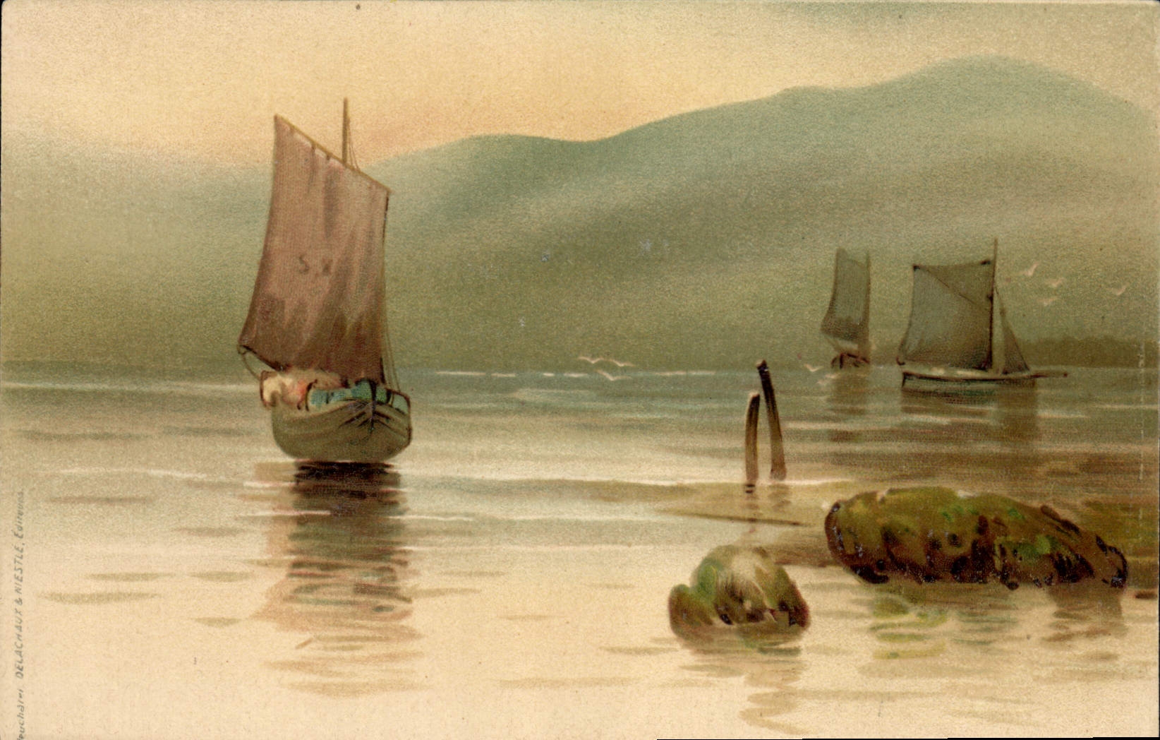 CPA Bateau voilier Peche 