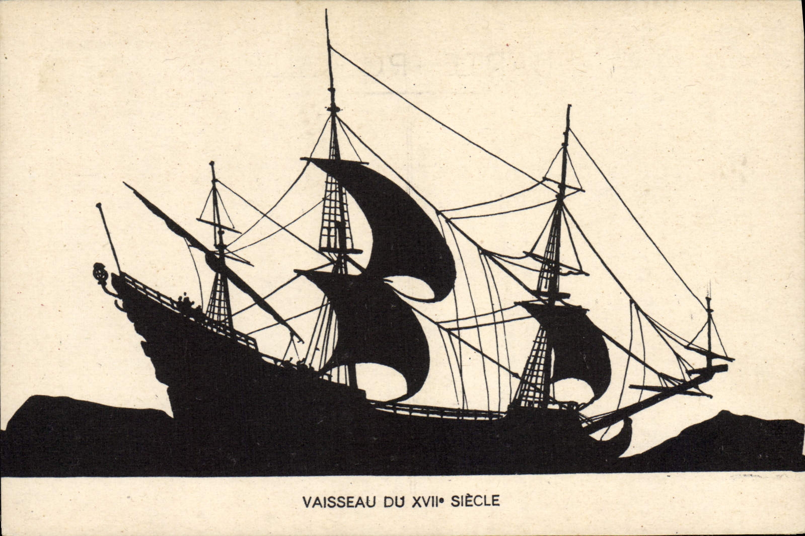 CPA Bateau voilier Vaisseau du 17eme