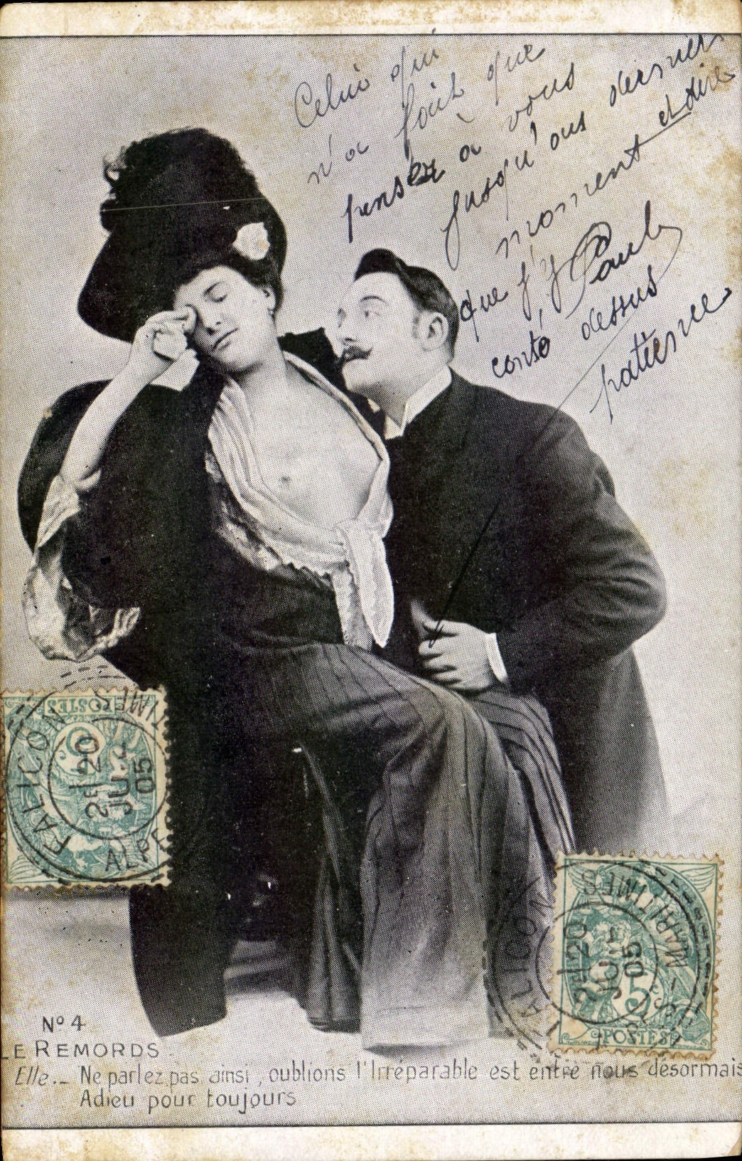 CPA Femme nu erotique 