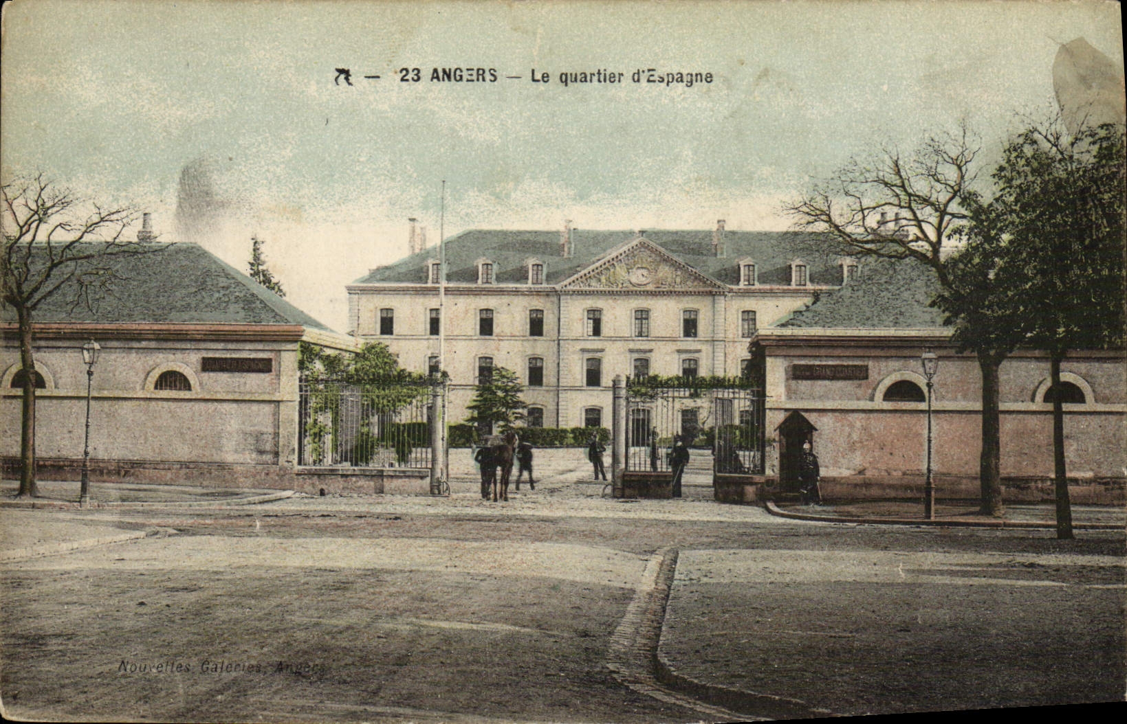 CPA Militaria Angers le quartier d'Espagne 