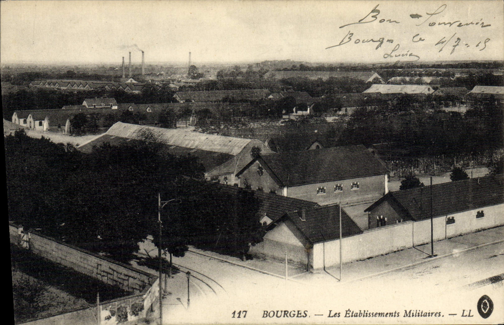 CPA Militaria Bourges Les etablissements militaires