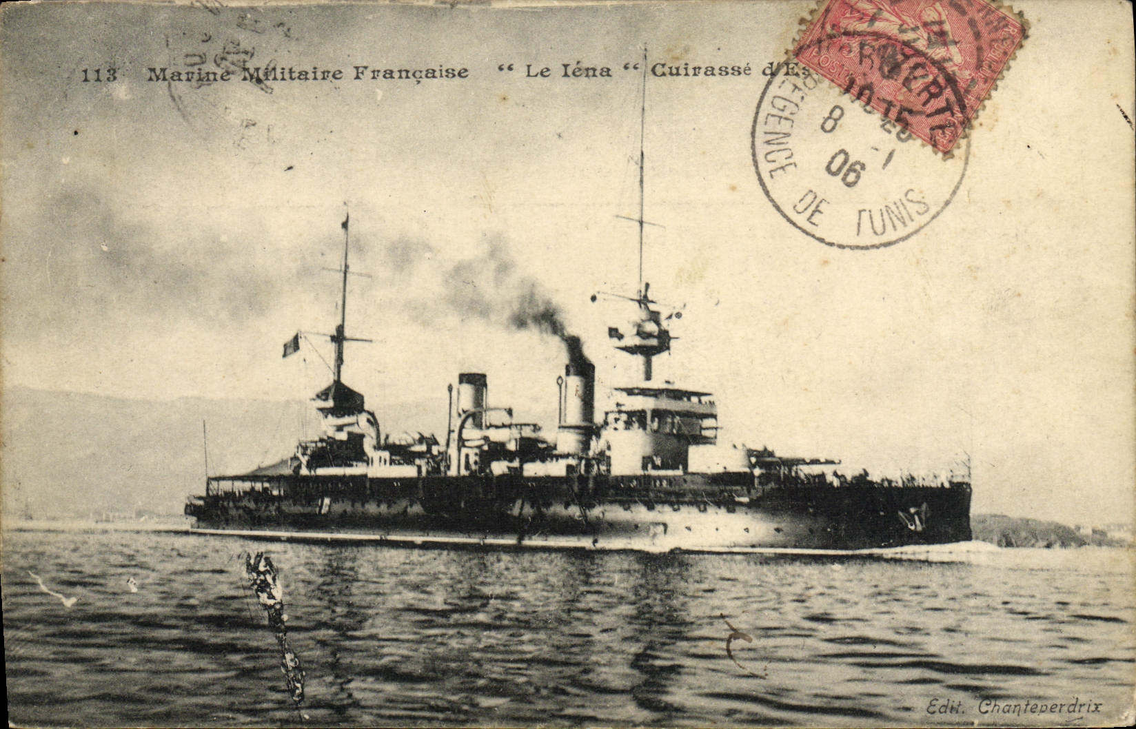 CPA Bateau Le Iena Cuirasse d'escadre 