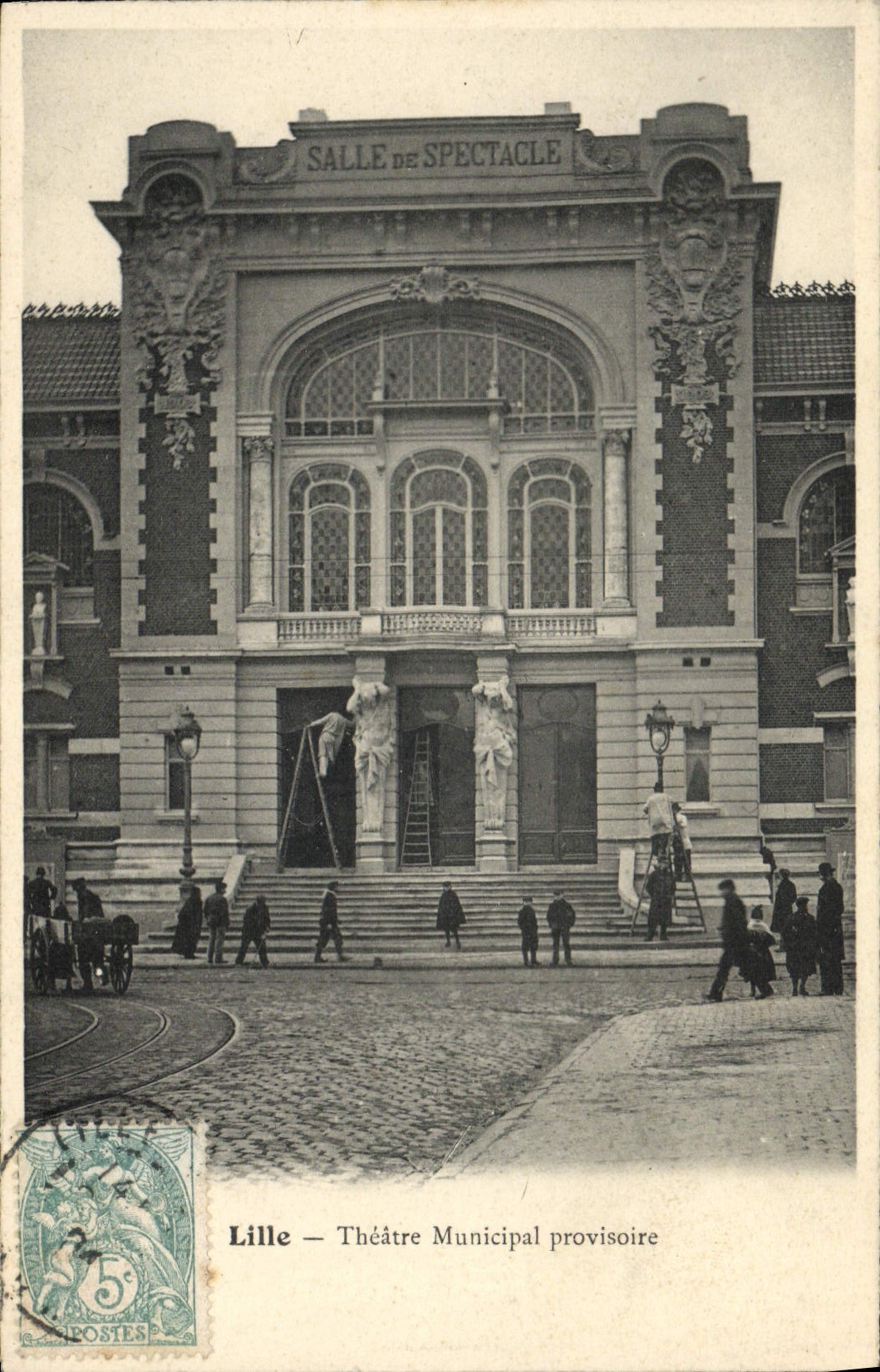 CPA Lille Theatre municipal provisoire 