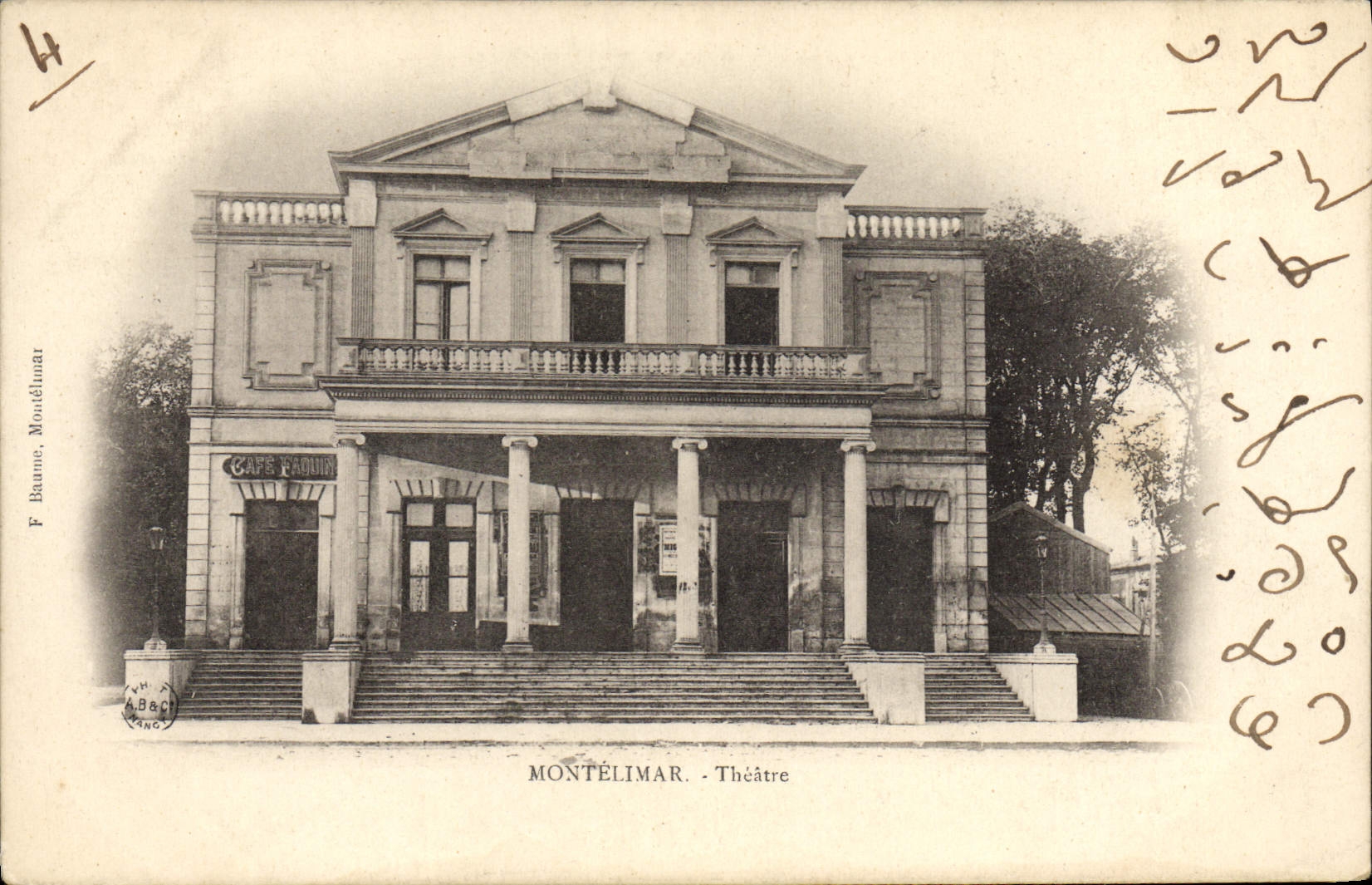 VINTAGE POSTCARD Montelimar Theater