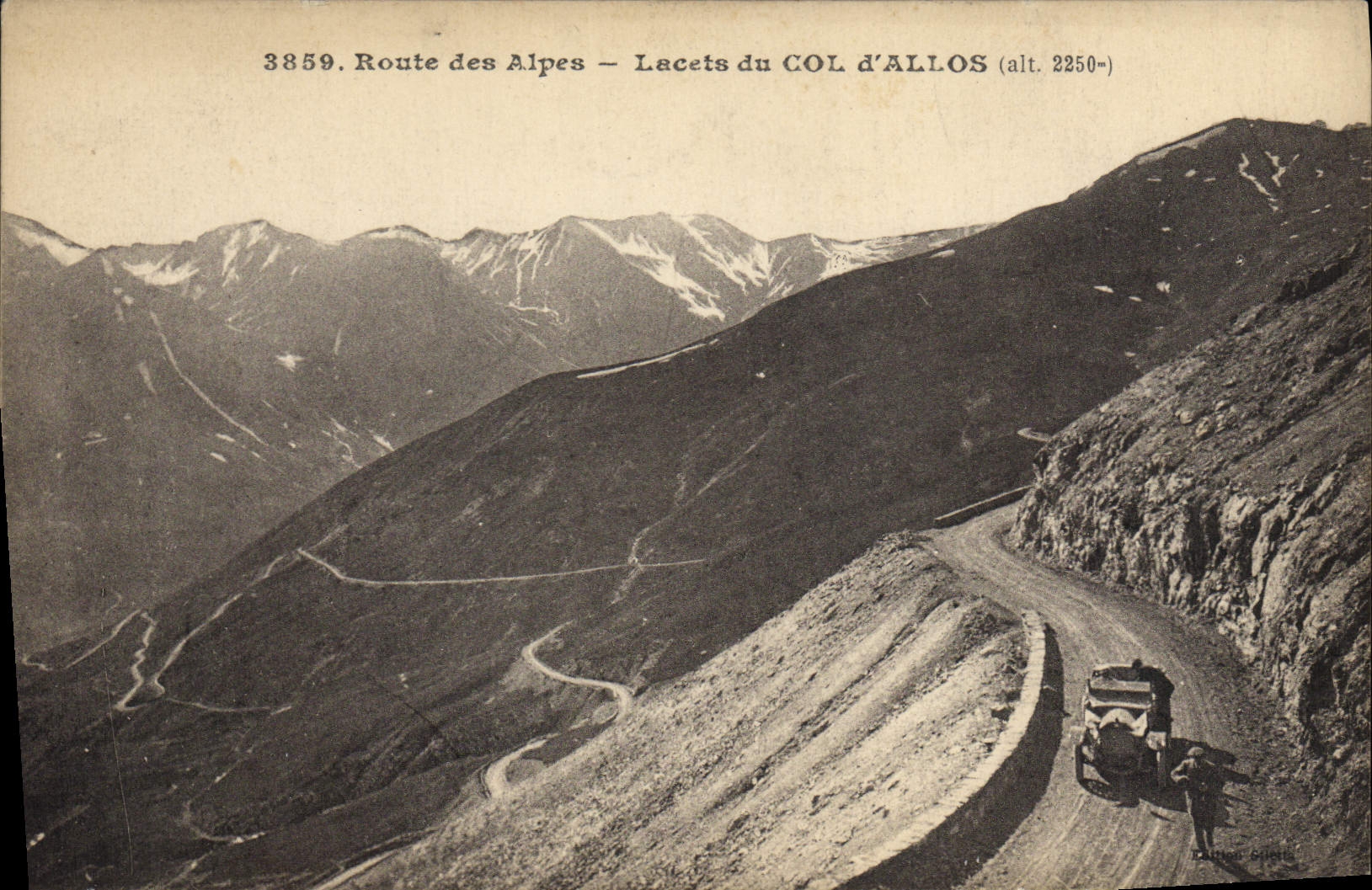 CPA Lacets du col d'Allos 