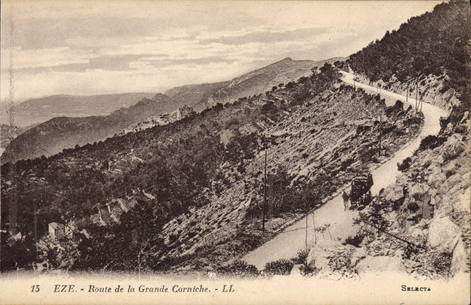 CPA Eze Route de la Grande Corniche