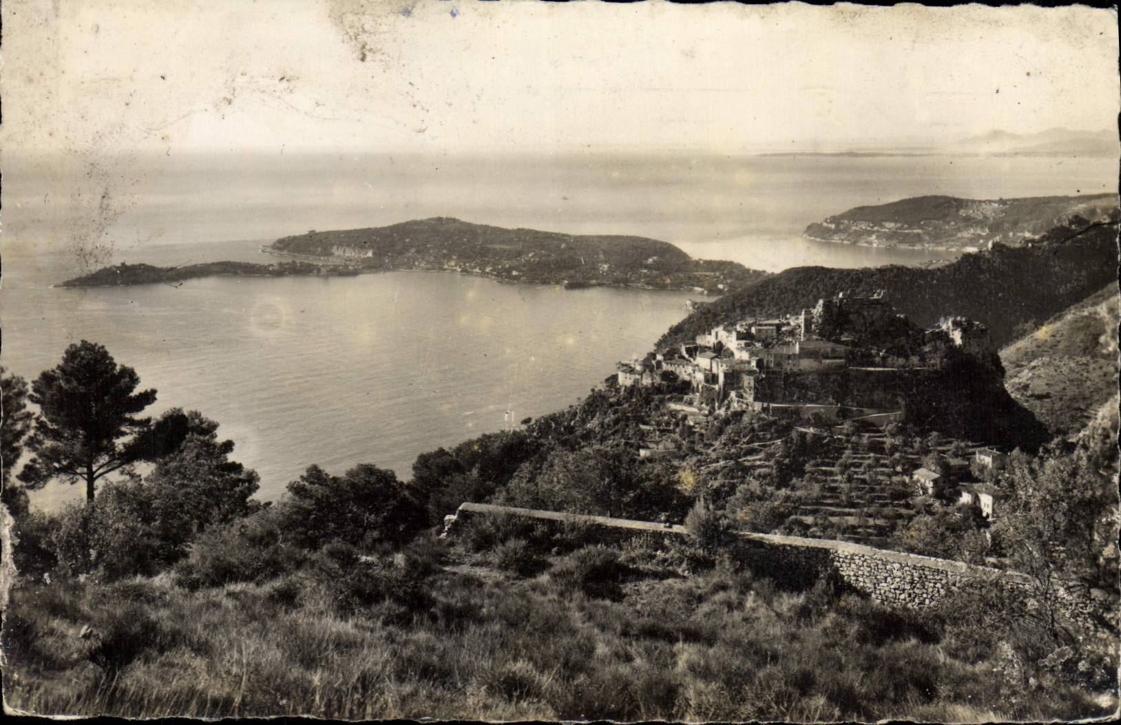 POSTAL Eze de la VENDIMIA y la etiqueta del cabo