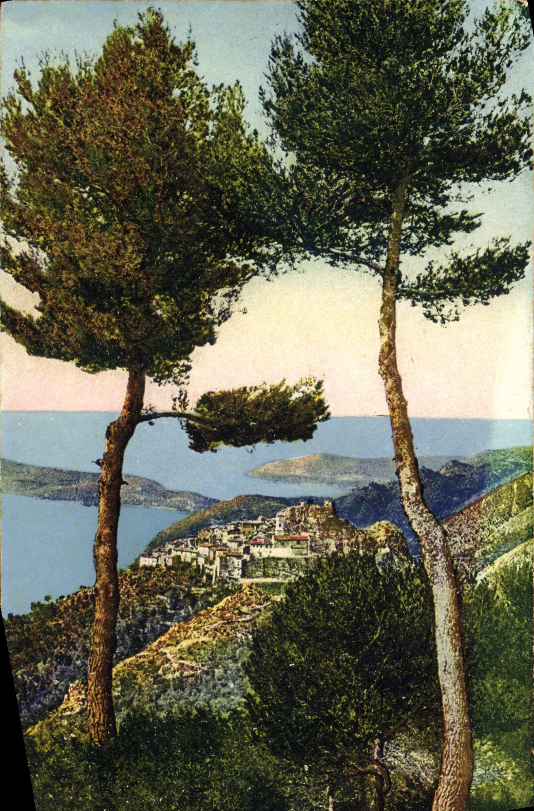 CPA Eze Vue a Travers les Pins