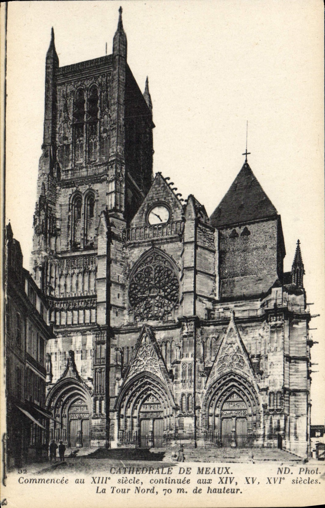 VINTAGE POSTCARD Cathedral Of Meaux