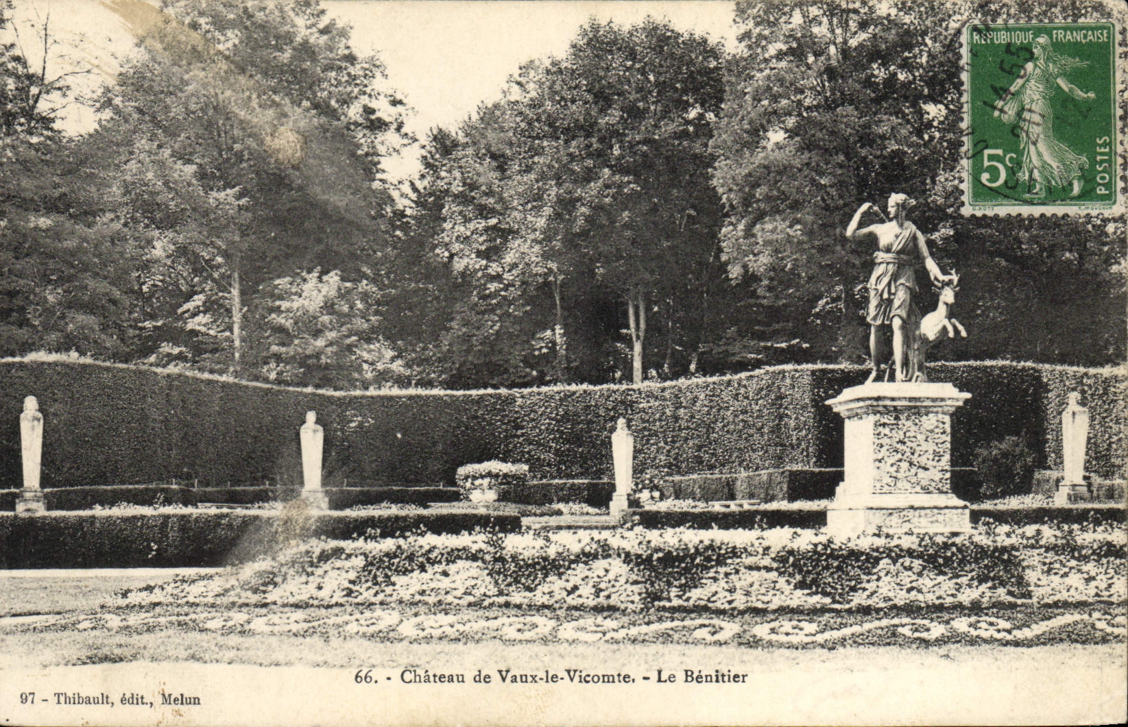 VINTAGE POSTCARD Castle of Be worth the Viscount the Stoup