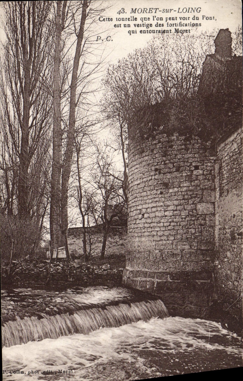 VINTAGE POSTCARD Moret On Loing Turret