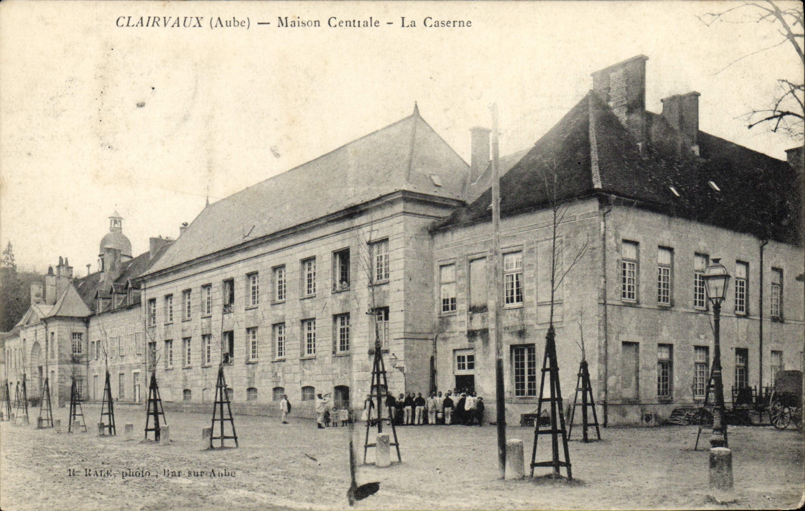 VINTAGE POSTCARD Clairvaux Central House the Barracks Prison