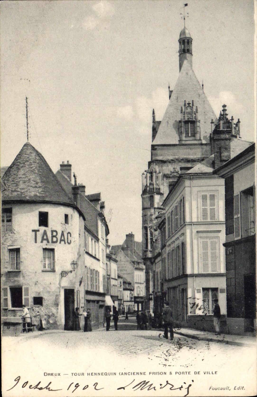 CPA Dreux Tour Hennequin Ancienne prison et porte de ville Tabac