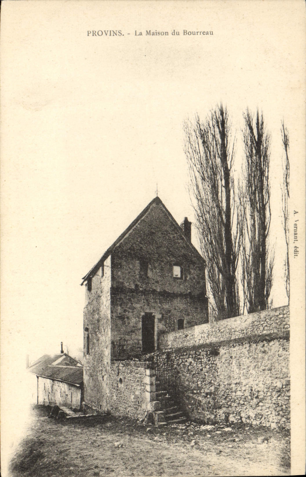 VINTAGE POSTCARD Layered branches the House of the Torturer