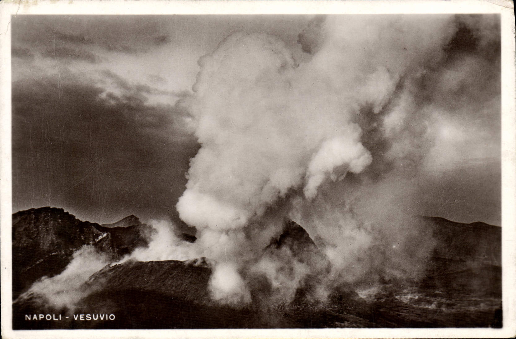 MODERN CARD Volcano Napoli Vesuvio