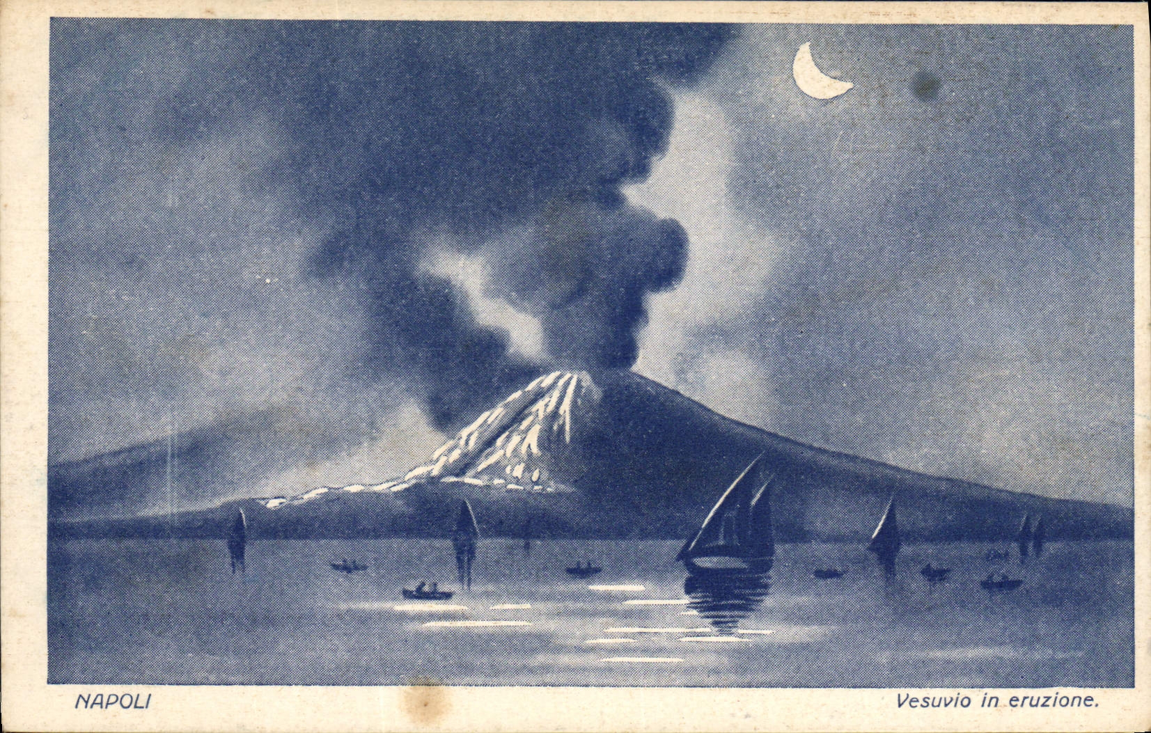 CPA Volcan Napoli Vesuvio in eruzione
