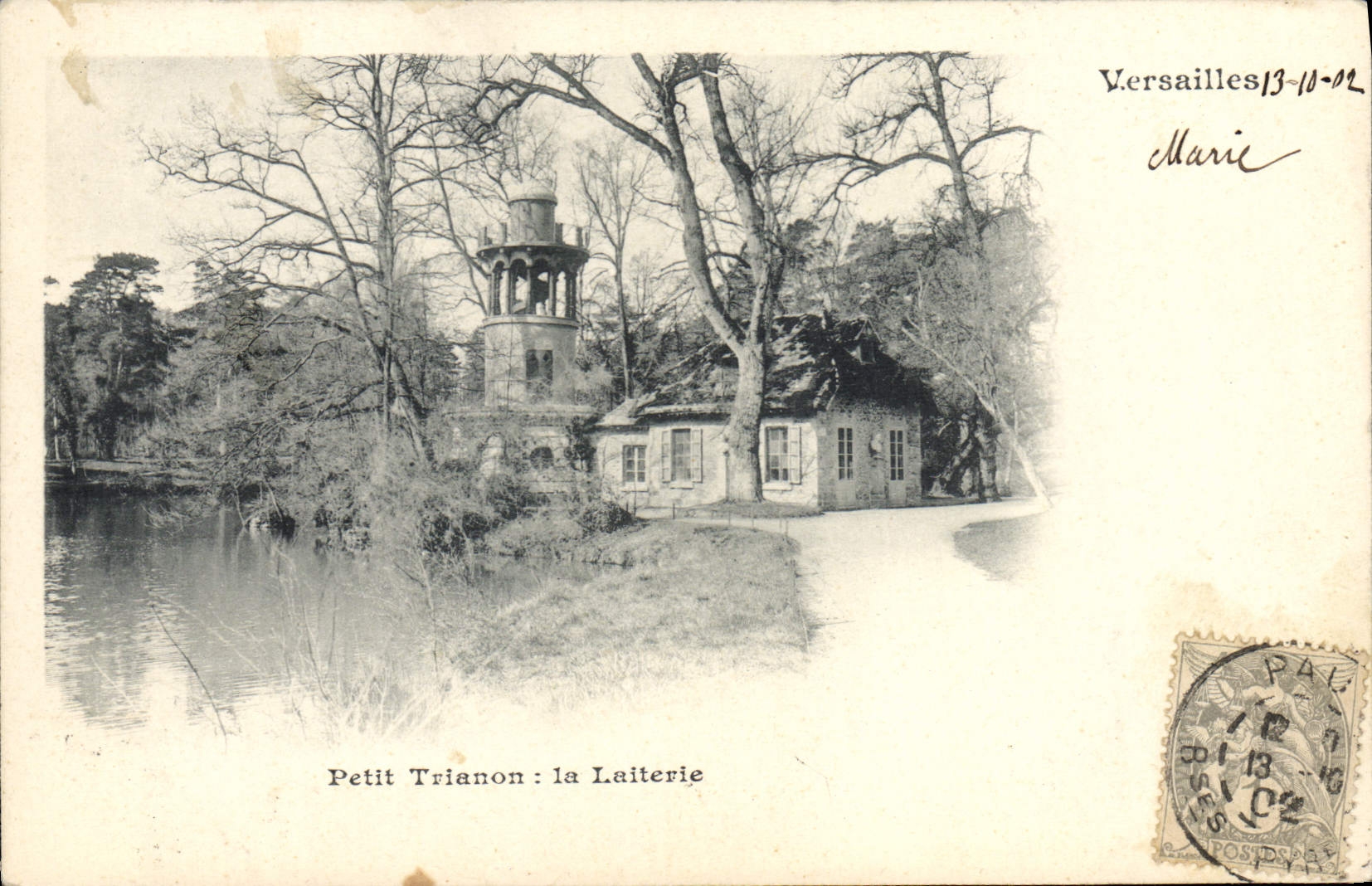 VINTAGE POSTCARD Versailles Small Trianon dairy