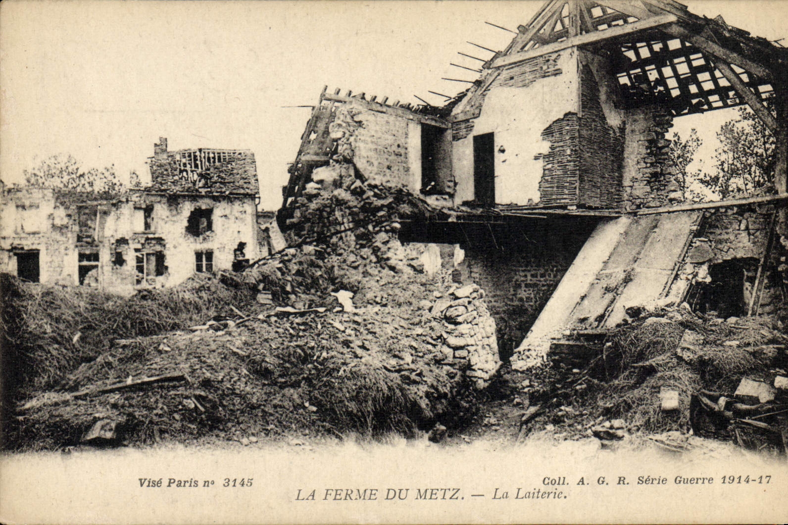 CPA La ferme de Metz La laiterie Militaria 