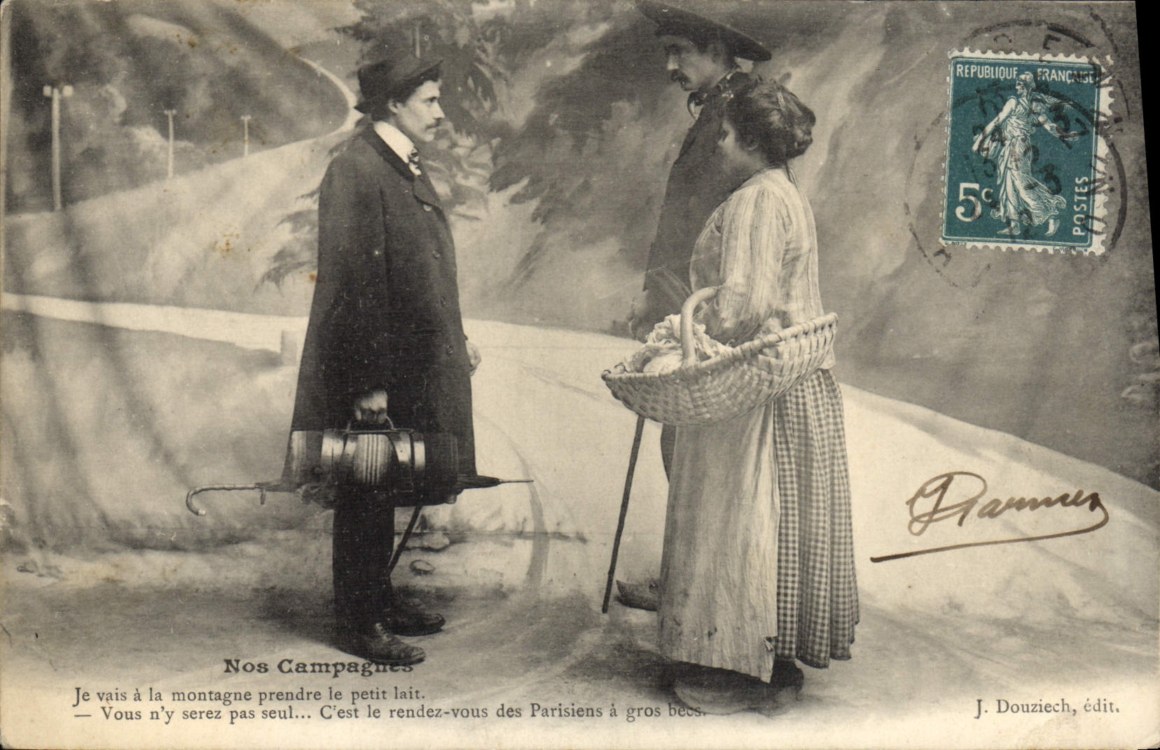 CPA Folklore Nos campagnes 