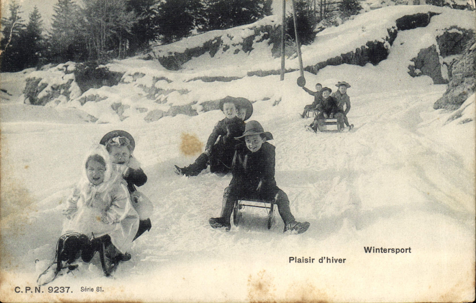 CPA Sports d'hiver Ski Plaisir d'hiver Luge