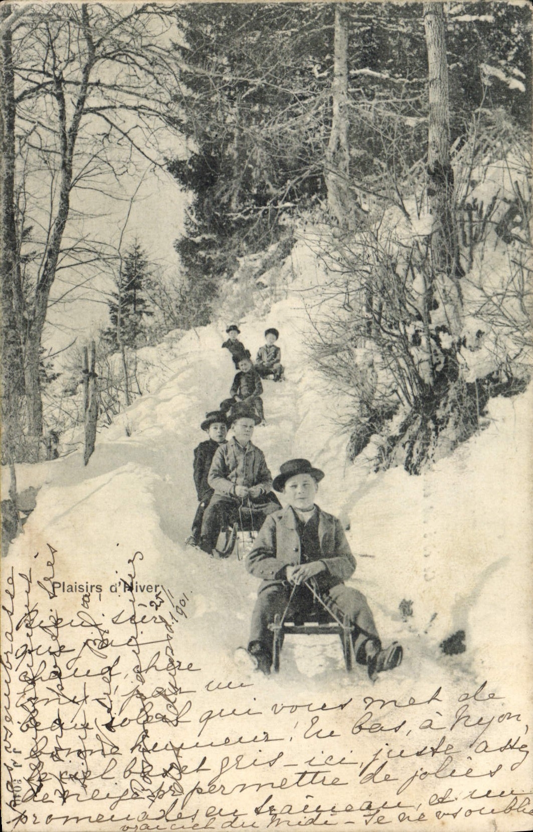 CPA Sports d'hiver Ski Enfants Luge