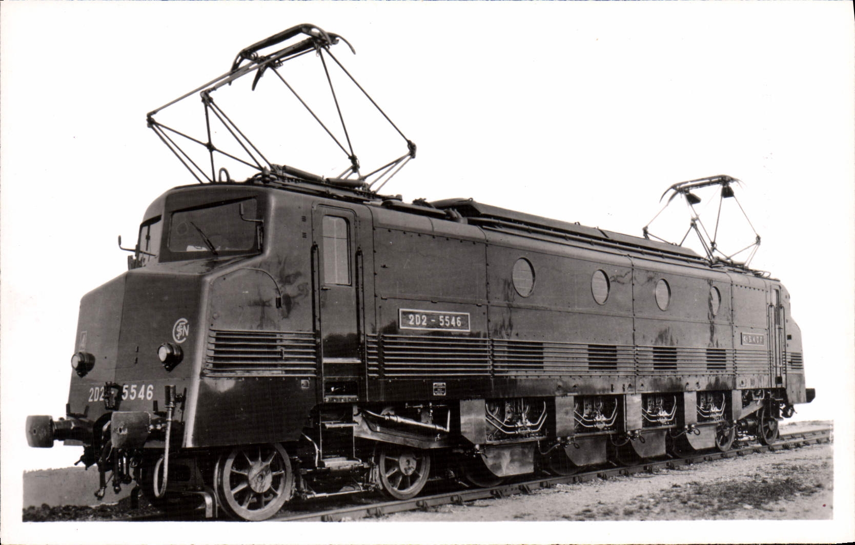 CPA Train Locomotive electrique a courant continu Type 2 Do 2