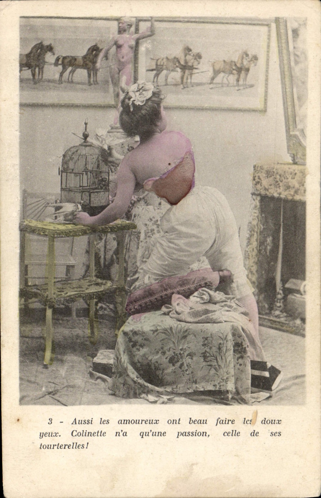 CPA Femme Nu erotique