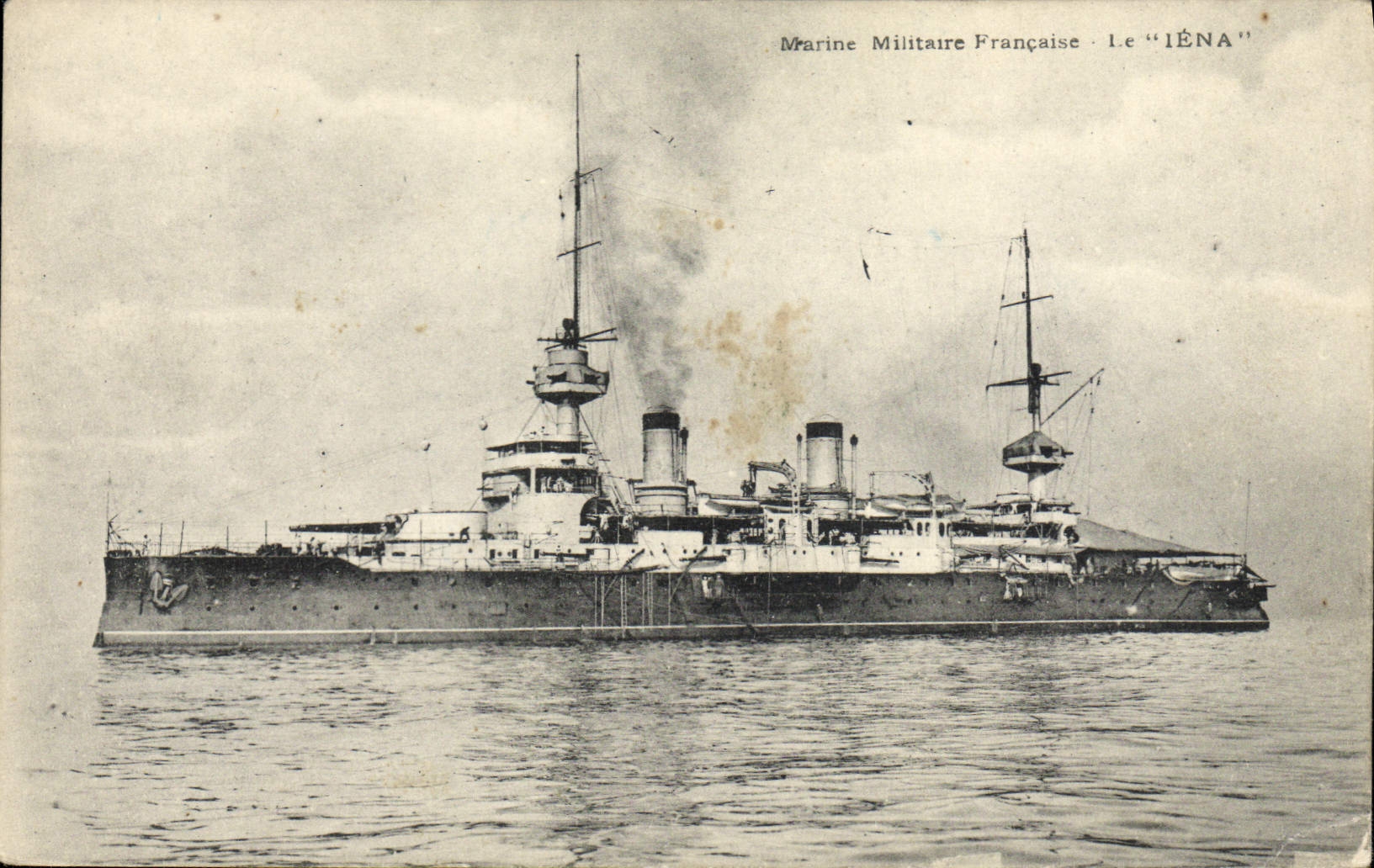 VINTAGE POSTCARD Warship Iena