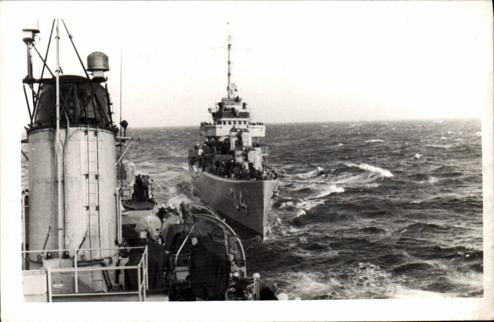 CPM Bateau de guerre USA Marseille 1947 1948