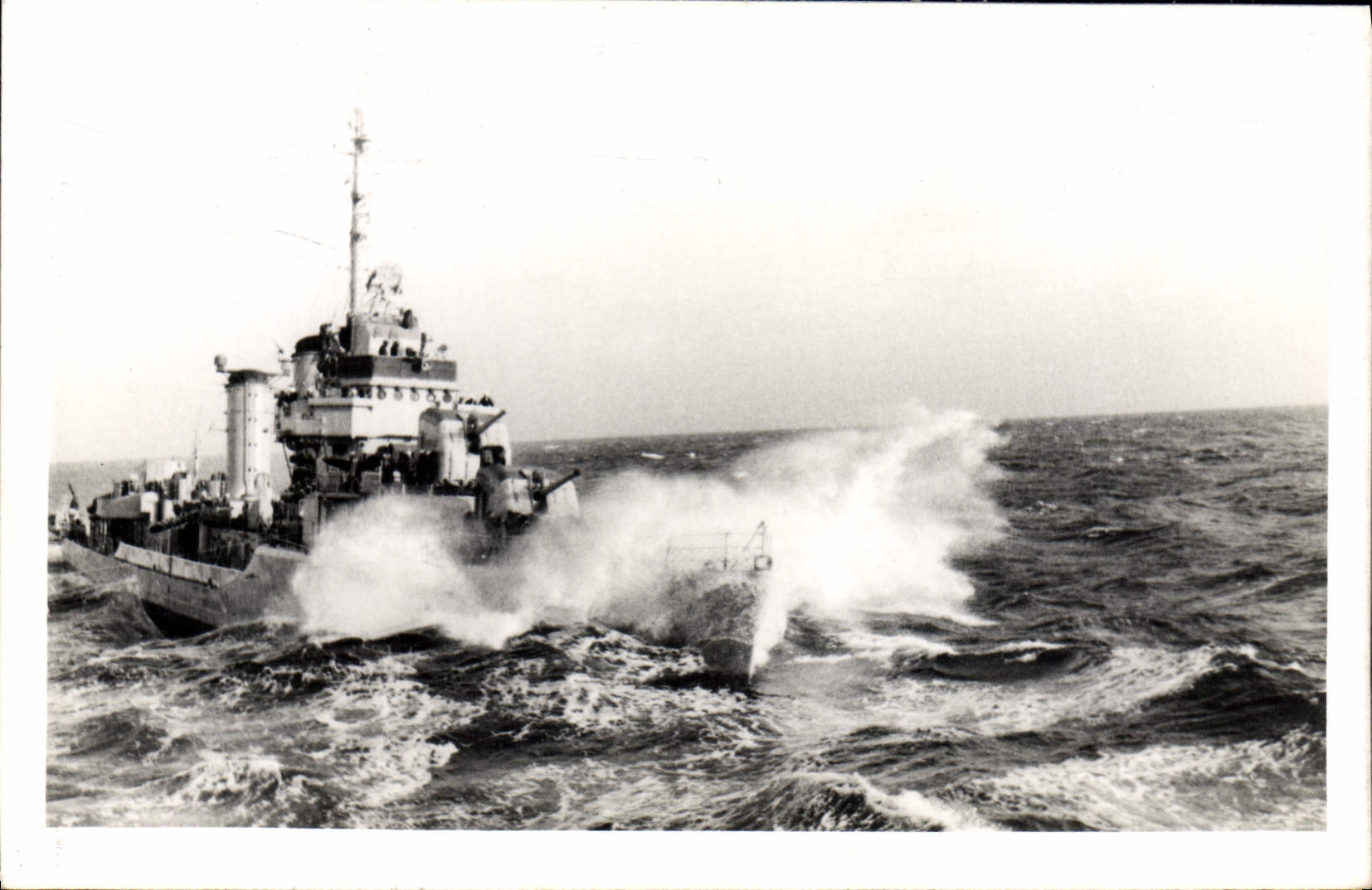 CPM Bateau de guerre Marseille 1947 1948