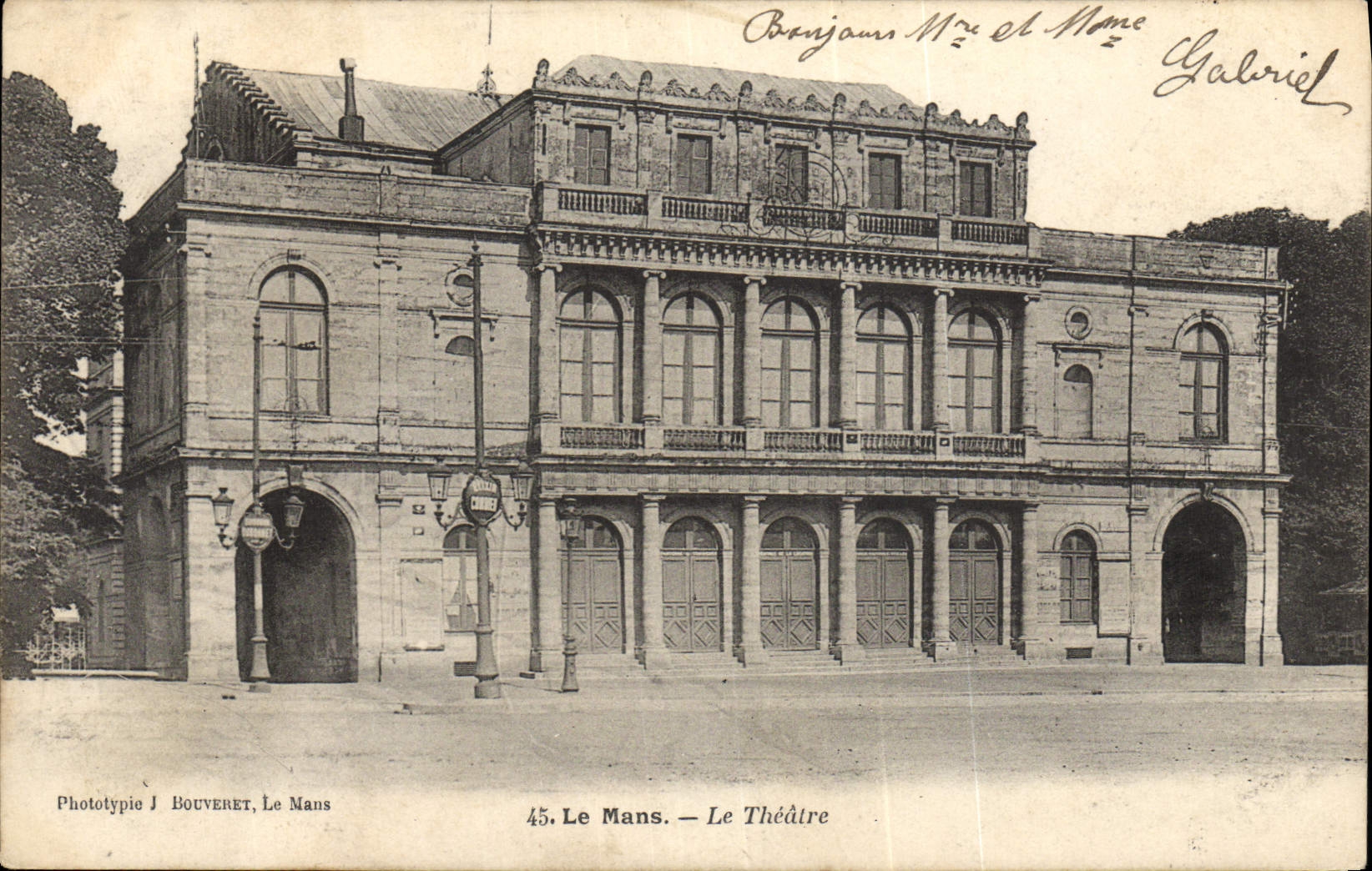 CPA Le Mans Le Theatre 