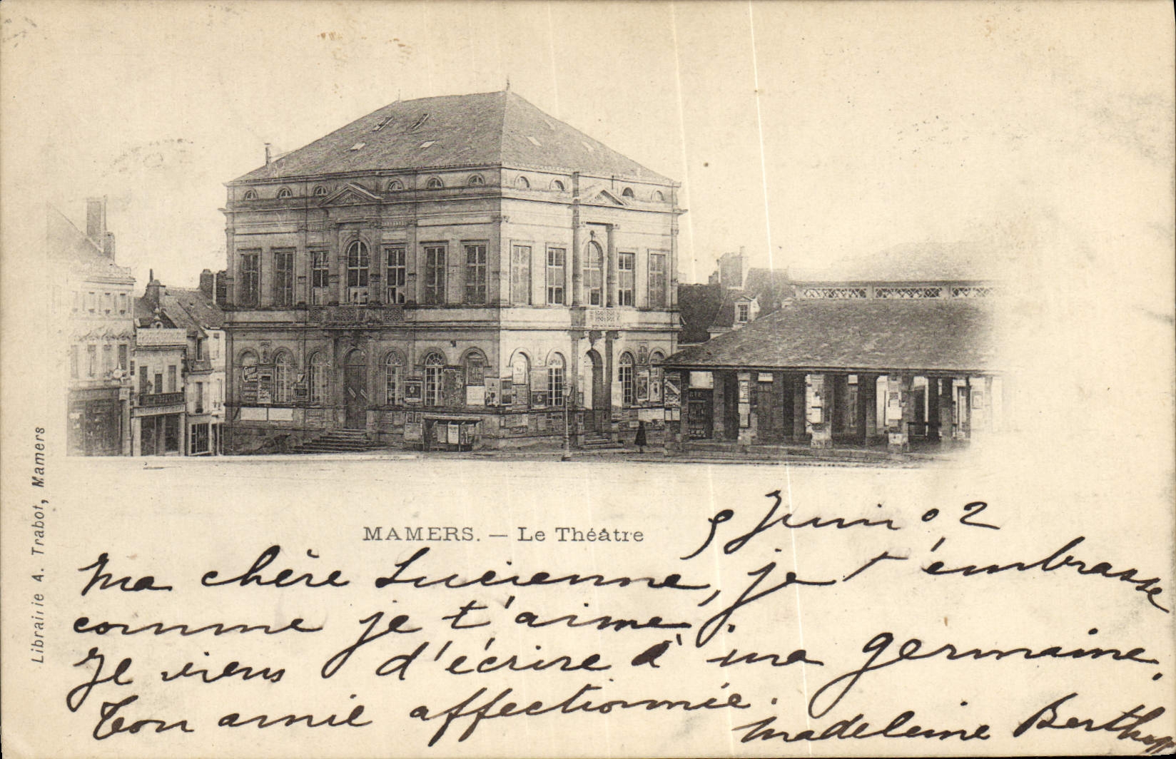 VINTAGE POSTCARD Mamers Theater