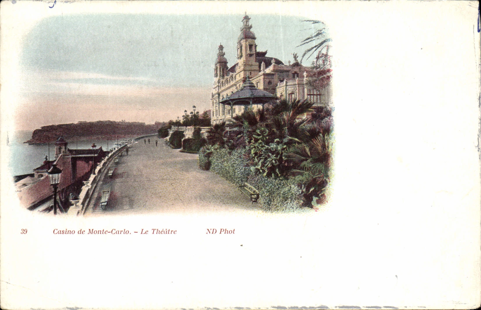 VINTAGE POSTCARD Monte Carlo Monaco Casino Theater