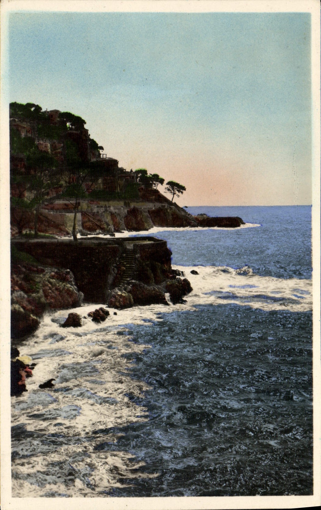 CPA Cote D'Azur Contre jour